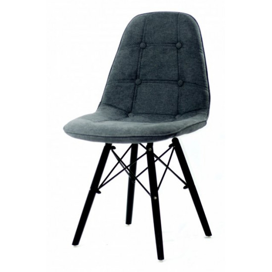 Dining chair Onder Mebli ALEX – BK CHENILLE GRAY G – 110