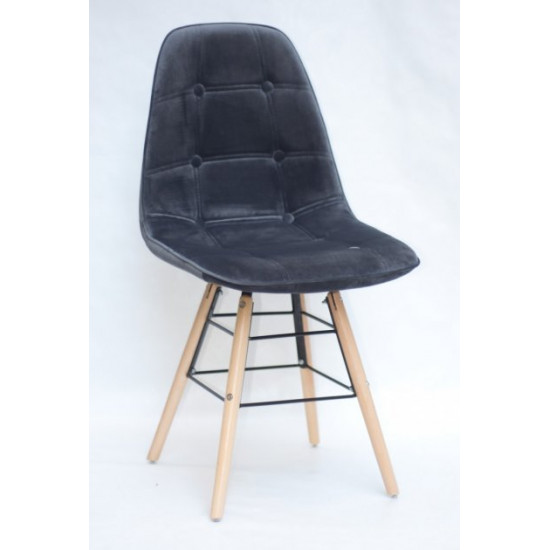 Dining chair Onder Mebli ALEX VELVET GRAY B-3 Q