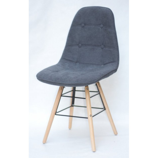 Dining chair Onder Mebli ALEX Q CHENILLE GRAY G-110