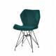 Dining chair Onder Mebli GREG B-T GREEN B-1003 BK- ML