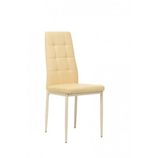 Upholstered dining chair with high back Onder Mebli VN-66-2 beige