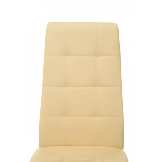 Upholstered dining chair with high back Onder Mebli VN-66-2 beige