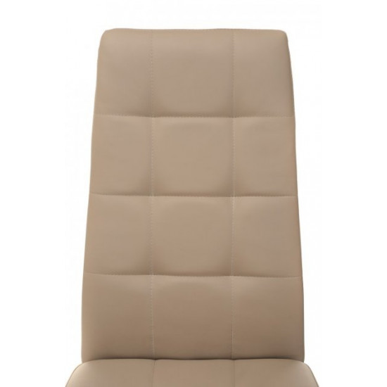 Upholstered dining chair with high back Onder Mebli VN-66-2 cappuccino