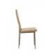 Upholstered dining chair with high back Onder Mebli VN-66-2 cappuccino