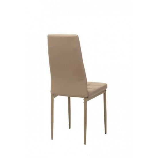 Upholstered dining chair with high back Onder Mebli VN-66-2 cappuccino