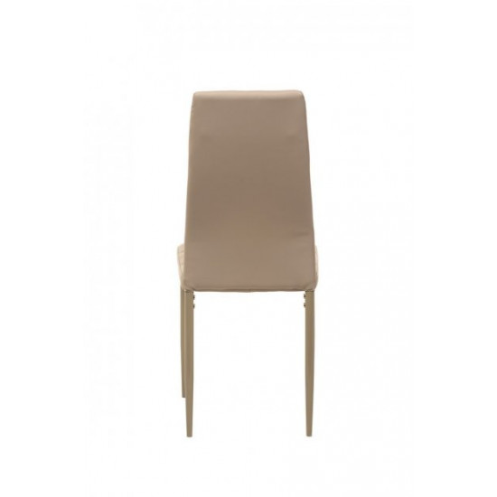 Upholstered dining chair with high back Onder Mebli VN-66-2 cappuccino