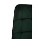 Dining chair on black metal legs Onder Mebli VN-46 emerald