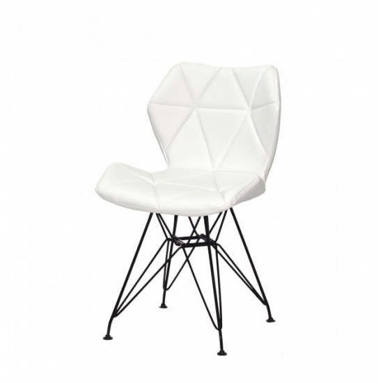 Dining chair Onder Mebli GREG EK WHITE BK - ML