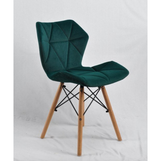 Dining chair Onder Mebli GREG B-T GREEN B-1003