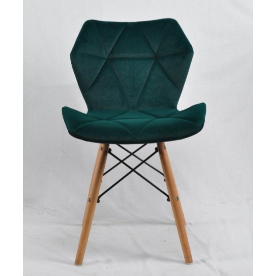 Dining chair Onder Mebli GREG B-T GREEN B-1003