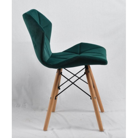 Dining chair Onder Mebli GREG B-T GREEN B-1003