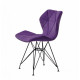 Dining chair Onder Mebli GREG B-T PURPUR B-1013 BK - ML