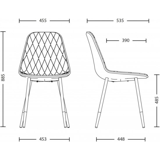 Chair Nowy Styl LIYA ordf FX BLACK (BOX-1) ECO-30