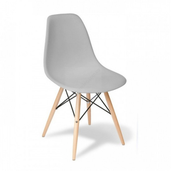 Chair for kitchen, living room wood/plastic Tower Wood Group SDM Gray