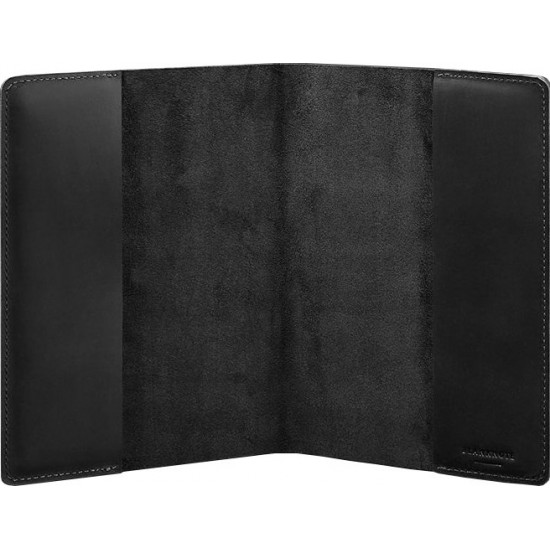 Leather notebook cover BlankNote 6.0 Krast BN-SB-6-st-g Black