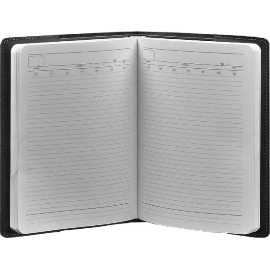 Leather notebook cover BlankNote 6.0 Krast BN-SB-6-st-g Black