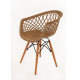 Plastic dining chair Onder Mebli VIKO BEIGE 06