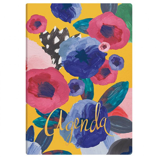 Diary Brunnen Agenda Flex Flowers 14.5x20.6 cm 73-796 38,941