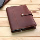 Cover for diary Fresh leather Hand Made light brown A5 (bloknot196)