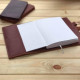 Cover for diary Fresh leather Hand Made light brown A5 (bloknot189)