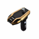 FM modulator X8plus Bluetooth transmitter USB + AUX + MicroSD microphone Black/Gold