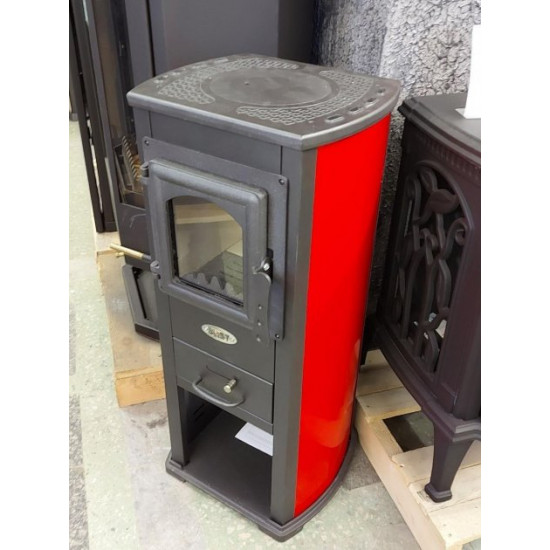 Cast iron stove Blist Ekonomik Lux (red)