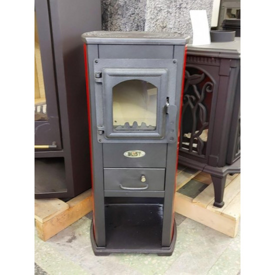 Cast iron stove Blist Ekonomik Lux (red)