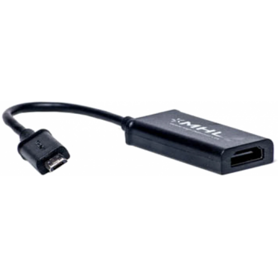  Кабель-переходник PowerPlant micro USB - HDMI (MHL) 0.15 м (KD00AS1240)