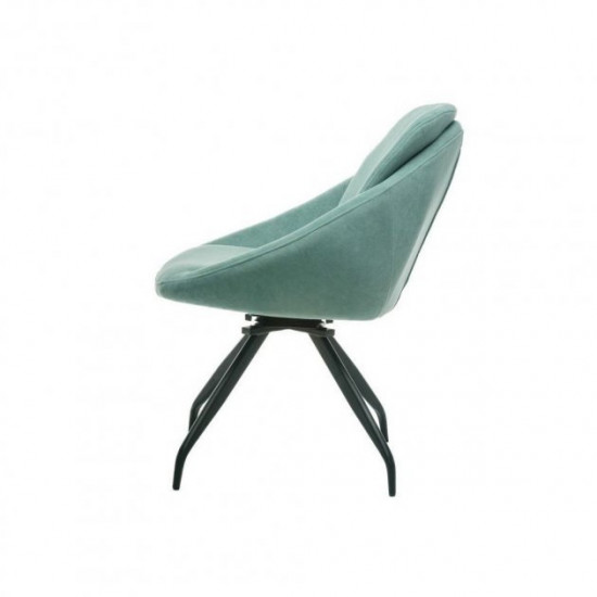 Swivel chair Vetro R-65 (Р-65) mint velor/flock 59x70x85