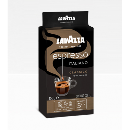 Ground coffee Lavazza Caffe Espresso 250 g in vacuum packaging