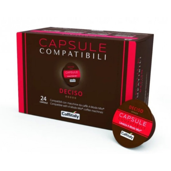 Capsules Caffitaly format Lavazza A Modo Mio Compatible Deciso 24 pcs.