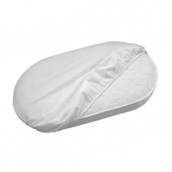 Waterproof mattress cover for oval mattress Moon Time White