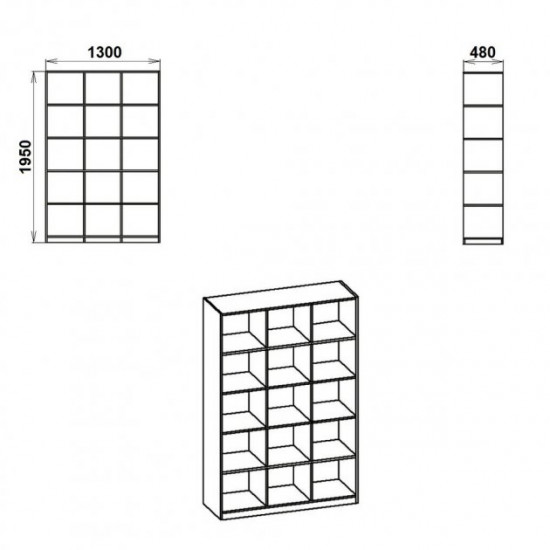 Large document rack Kompanit KSh-3 alba (white)