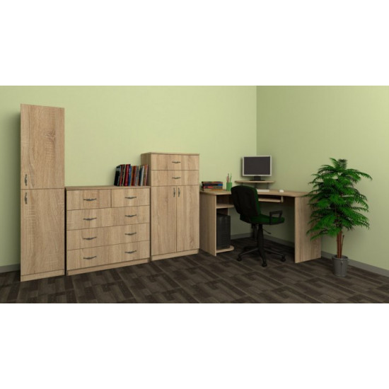 Cabinet chest of drawers for documents Kompanit KSh-14 sonoma oak