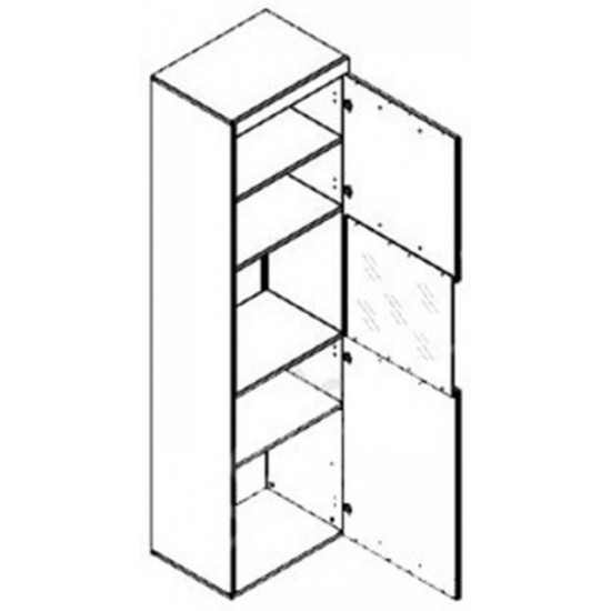 Case display case Herbor Blackwood WIT_55 Texas oak/black (004)