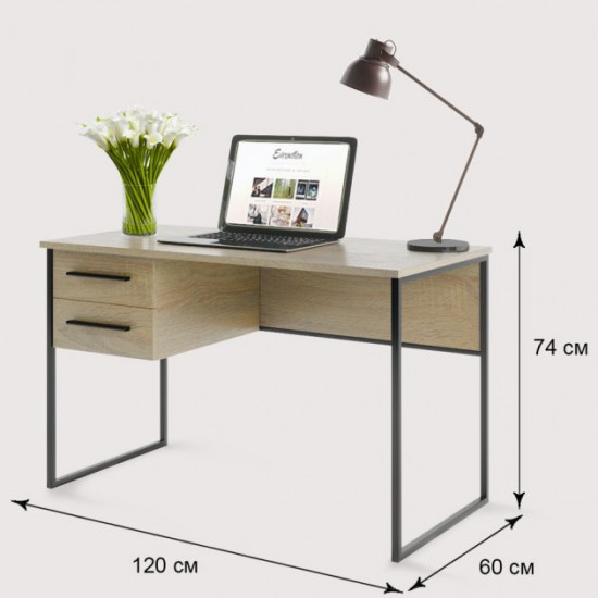 Письмовий стіл Фенстер UN-05 Дуб сонома 74x120x60