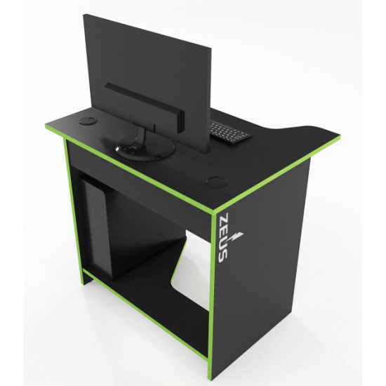 Gaming table Zeus Sputnik black-lime SP-1