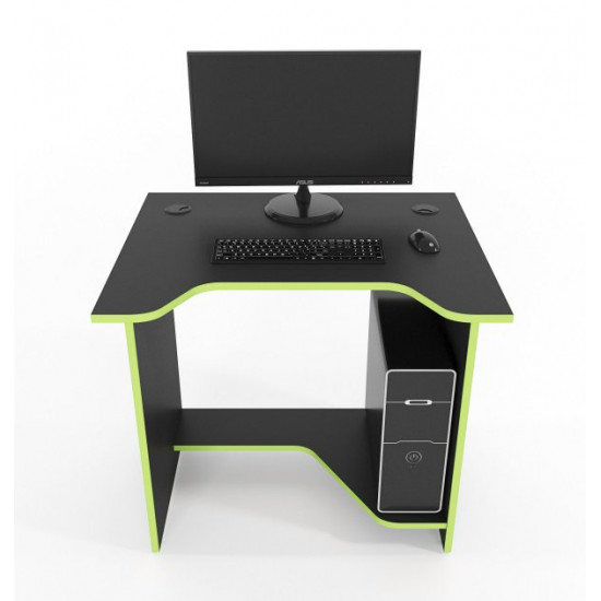 Gaming table Zeus Sputnik black-lime SP-1