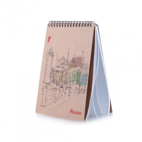 Notebook Auchan Kraft A5, 80 sheets