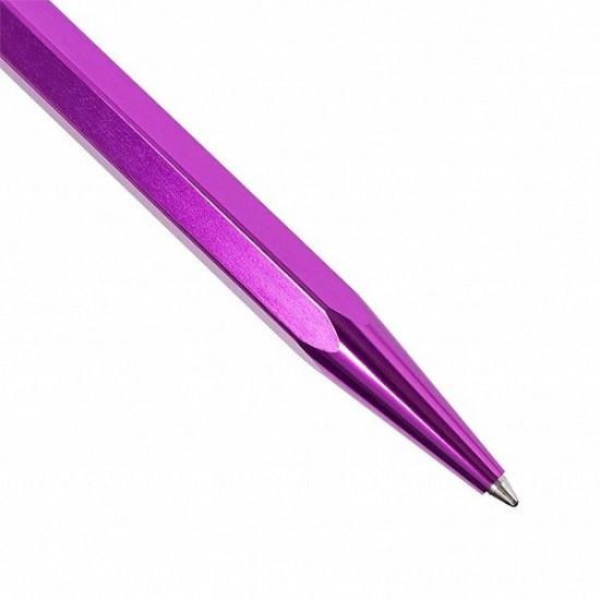 Кулькова ручка Caran d'Ache 849 Popline Metallic Violet фіолетова 849.850