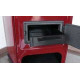 Cast iron stove - fireplace MBS CORNER red