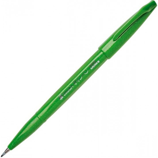 Pentel Brush Sign Pen Tip green rubber tip