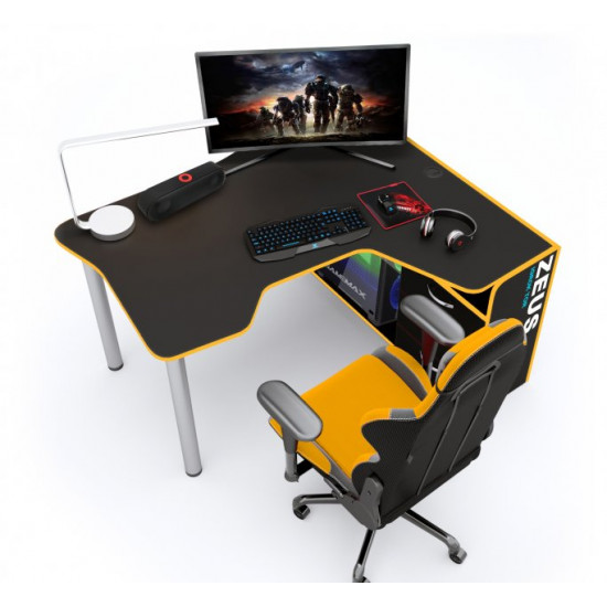 Gaming table ZEUS IGROK-TOR black + yellow