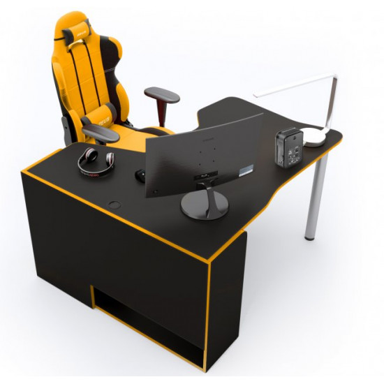 Gaming table ZEUS IGROK-TOR black + yellow