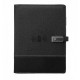 Smart notepad with wireless charging Powerbank 8000 mAh and 16 GB flash drive Dark gray