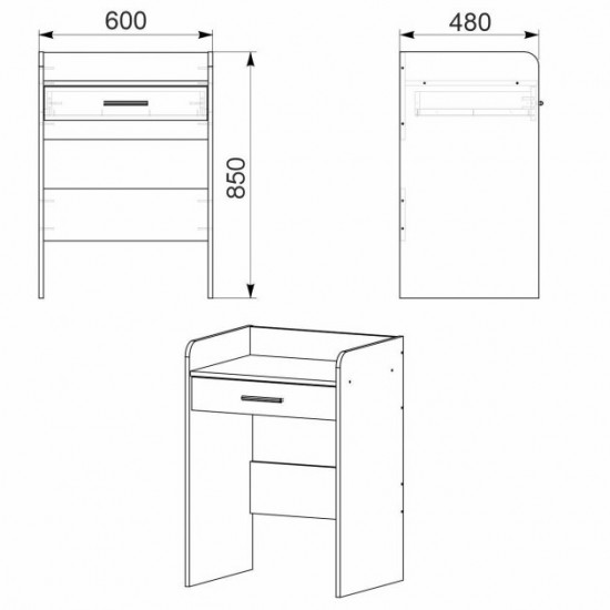 Dressing table Companit Trumo-10 Sonoma Oak