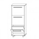 Shoe cabinet Sokme Niagara 580/3D Sonoma Oak / White