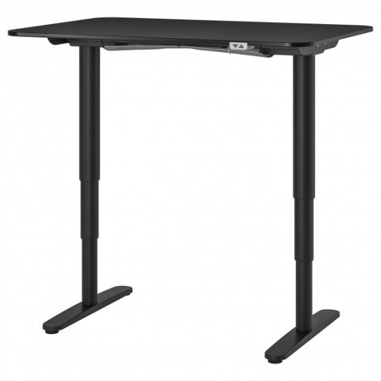 Computer desk IKEA BEKANT 120x80 cm with adjustable height Black 692.822.19