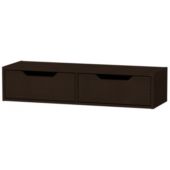 Wall mounted dressing table Companit Trumo-11 Wenge dark (100x32.5x22 cm)