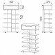 Тумба для взуття Компаніт ТО-15 Вільха (60х32х104, 8 см)